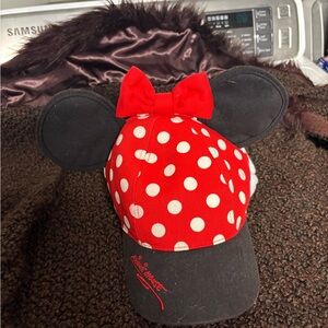 Disney Red and Black Minnie Mouse Cap
